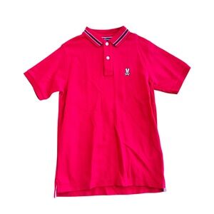 Boys Psycho Bunny Short Sleeve Polo Red